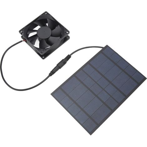 Ventilateur de Poulailler Solaire - Rafraîchisseur d'Air Étanche IPX7 pour Serre, Écurie et Abri d'Animaux (1/5)