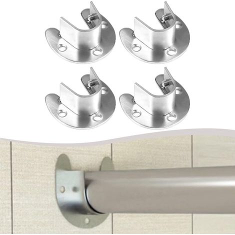 aus Edelstahl 22 mm U förmiger Flansch mit Rostfinish 4er
