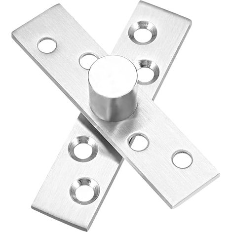 10 Sätze Edelstahl 360 Grad Türgelenk Scharnier 75 x 17mm Silber Ton DE de (1/4)