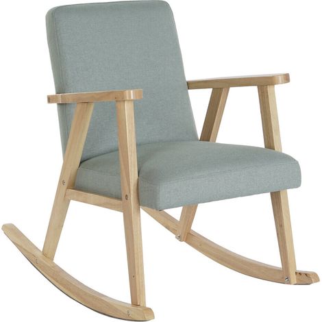 Mecedora Haya 81X58X90 Mecedora Poliester Madera (1/5)