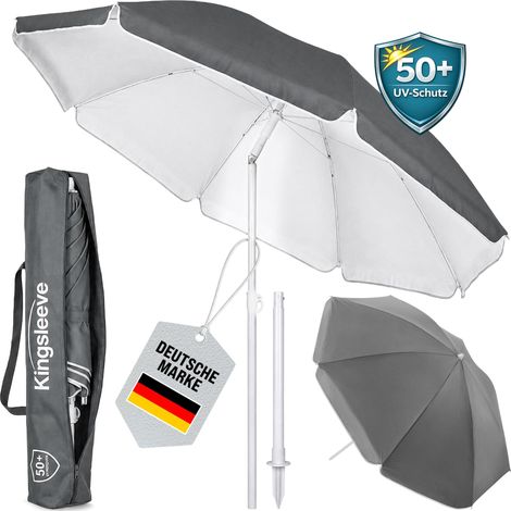 Ombrellone da giardino ombrelloni da spiaggia mare balcone protezione UV50 180 cm - Blau-Weiß (de) (1/5)