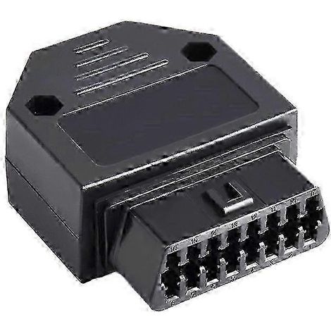 Connecteur OBD 2 femelle 16 broches pour voiture + boîtier + borne + vis 25-26 (1/3)