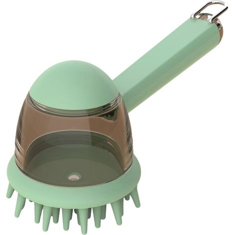 Brosse de bain pour animaux de compagnie - avec poils en silicone - pour chiens et chats (1/4)