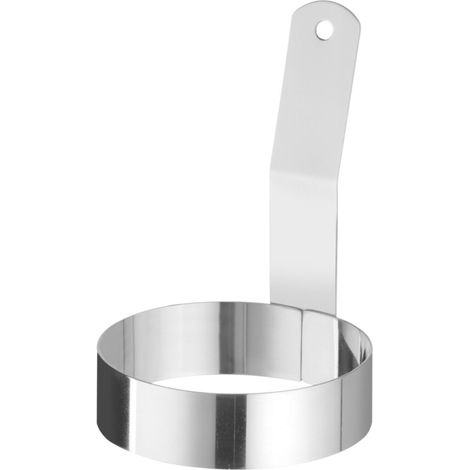 Anneau avec anse pour œufs au plat, acier, diamètre 88 mm (1/2)