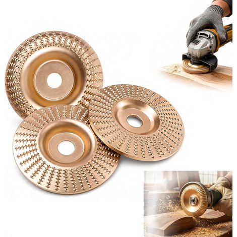 Disque à lamelles bois pour meuleuse 3 pièces. Disque carbure 125/22mm pour couper, façonner (1/5)