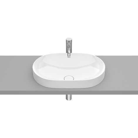 Lavabo de FINECERAMIC® de encimera ROUND INSPIRA - ROCA Color: Blanco mate (1/4)