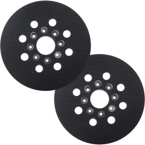 2 pièces 125 mm Plateau de ponçage Compatible avec Bos-ch PEX 220 A,GEX 125-1 AE,PEX 220 AE, Skil 7402/7490-Crezuo
