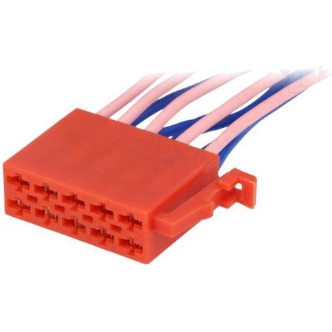 Fiche Autoradio ISO 10PIN Fils nus