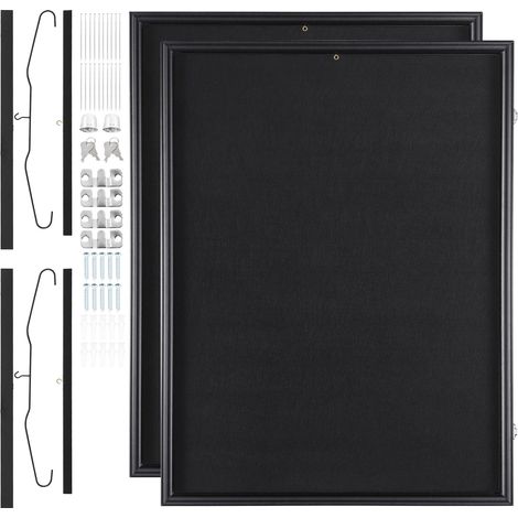 2-teiliger Trikot-Präsentationsrahmen, 59,2 x 79,2 x 3,8 cm, 98 % UV-beständiges PC-Glas, integrierte Haken, für Trikots und Uniformen (1/5)