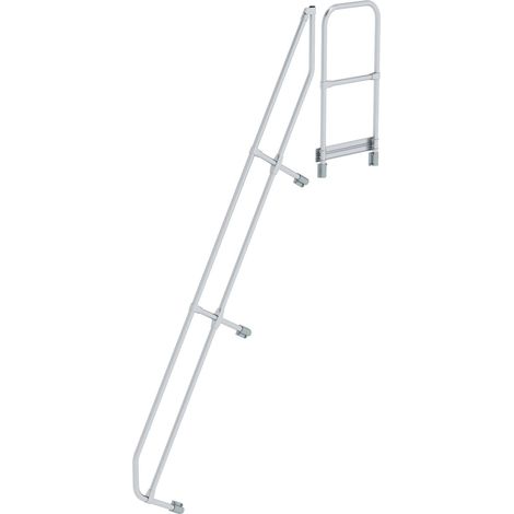 Günzburger Steigtechnik deuxième main courante pour escalier avec plate-forme 60° à 11 marches - 600591