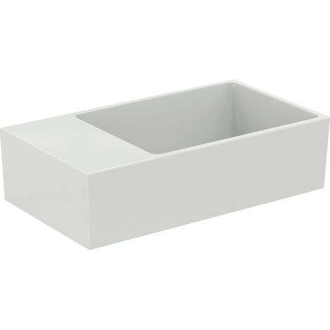Lavabo de mano EXTRA 450x250x150mm blanco con IdealPlus o HL, con rebosadero, balda a la izquierda IDEAL STANDARD (1/5)