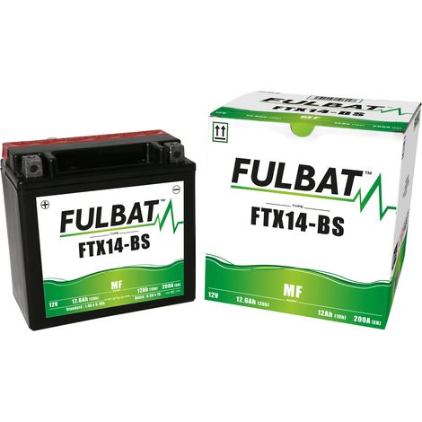 FULBAT FUL MF Batterie - FTX14-BS / YTX14-BS (trocken, wartungsfrei, Säure enthalten)