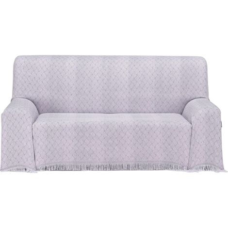 Couvre-lit Multifonction, Toucher Extra Doux, 180 x 260 cm, pour canapé ou lit Lilas (1/5)