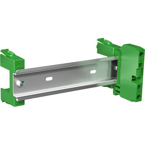 Schneider Electric – Rail DIN 241mm avec bornier de terre et 2 fixations – Installation sans outil – Alimentation pour tableau électrique