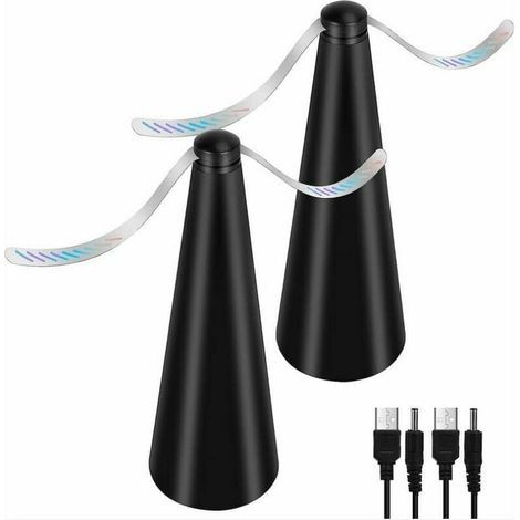 Ventilateur Anti-Mouche, Lot de 2 répulsifs Anti-moustiques sans Utiliser de Produits Chimiques, pour éloigner les mouches et les insectes de la nourriture, pour Camping Salle à Manger Jardin (1/5)