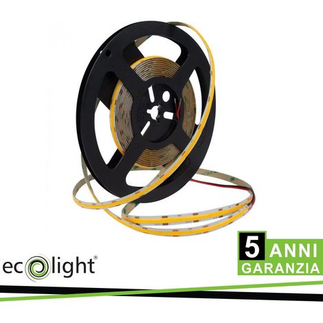 STRISCIA LED COB 480 12V 12W/M 1560LM/M 6000K IP20 5MT                                                   - Luce FREDDA (1/3)