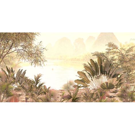 Papier peint panoramique - Plantes Tropicales - 130 cm x 67 cm (1/2)