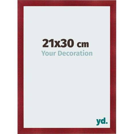 yd. - Cadre photo 21x30 - Vin Rouge Patine - MDF - Pisa (1/5)