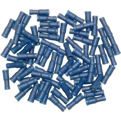 Connettori elettrici femmina rotondi blu Ã˜ 4 - bustina da 75 connettori
