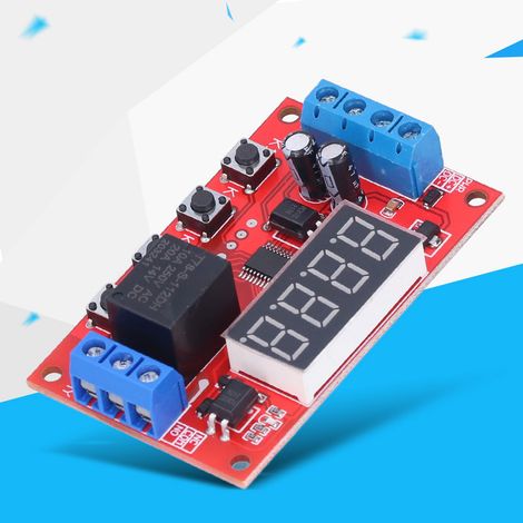 Module de Relais 12V à Temporisation Numérique Programmable avec Isolation Optocoupleur et Déclencheur (1/5)