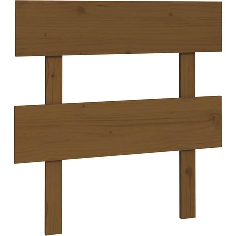 Maison Exclusive - Cabecero de cama madera maciza de pino marrón (1/5)