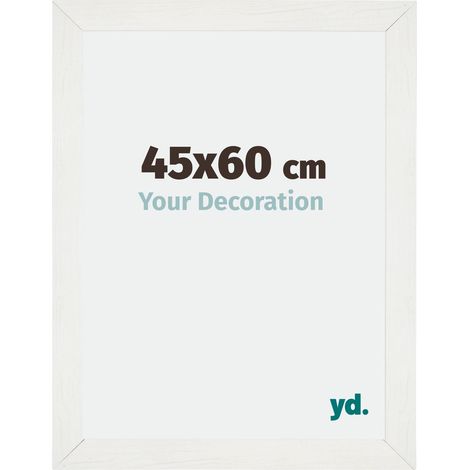 Cadre Puzzle 45x60 cm - Blanc Patiné - MDF - Mura. (1/5)