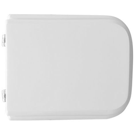 Sedile wc coprivaso per Kerasan vaso Brio 44,5-46,7 x 35,6 cm copriwater in legno colato con cerniere regolabili