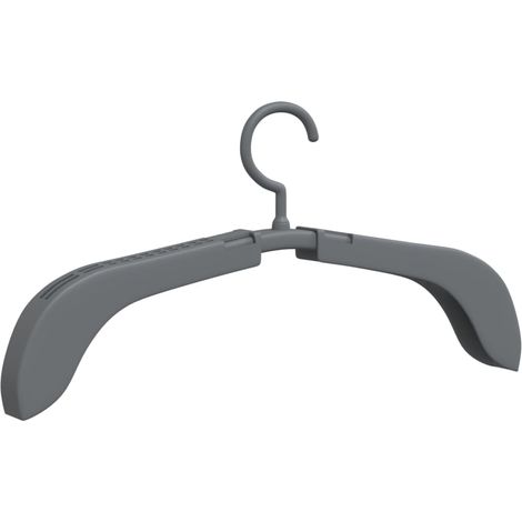 Ausziehbare Kleiderbügel 10 Stk. Grau vidaXL (1/4)