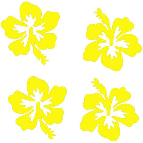 Adesivo Rifrangente Fiore (Giallo) (1/5)