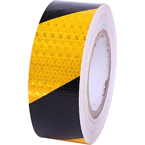 25M x 5cm Bande Reflechissante Autocollante Ruban Reflechissant Adhesif Sécurité Rouleau de Ruban de Signalisation Vinyle Autocollant Sécurité Ruban Adhésif pour Véhicules Remorques Bateaux (1/5)