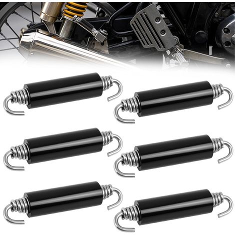 Ressorts de Pot d'Échappement, 85mm Ressort de Tension avec Double Crochet, Ressort de Traction Acier Inoxydable pour Motos et Scooters