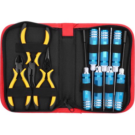 Kit de réparation à douille hexagonale, pinces et tournevis en acier rapide, outils de bricolage domestiques (1/5)