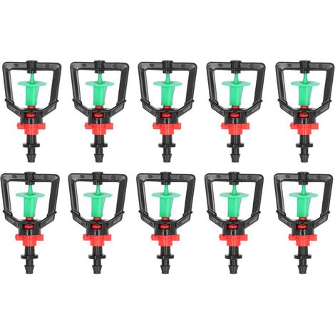Micro-buse rotative de Type G pour plantes, arrosage, pulvérisation de réfraction, pour serre, 10 jeux (1/5)