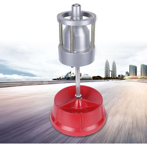 Reifenausgleicher, Rot Silber Aluminium-Legierung Auswuchtmaschine Reifenwuchtmaschine Balancer Abnehmbare Wuchtmaschine Stabile Basis