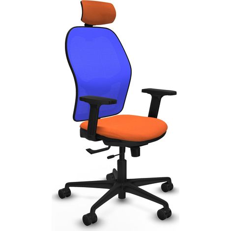 Silla ergonómica piqueras y crespo negra espuma alta densidad (1/2)