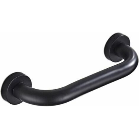 Bathroom grab bar, safety shower grab bar, 30cm anti-slip grab bar, for bathroom, bathtub, toilet (black) - AquaForge (1/5)