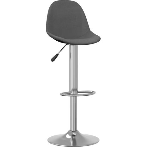 Maison Exclusive - Barhocker 2 Stk. Dunkelgrau Stoff