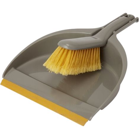 Set base di paletta e scopa grigie