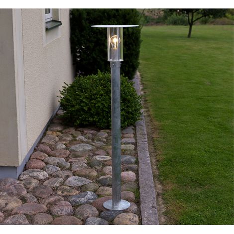 Wegeleuchte MODE, E27, Vandalismus geschützt, galv. Stahl, IP54 (1/5)