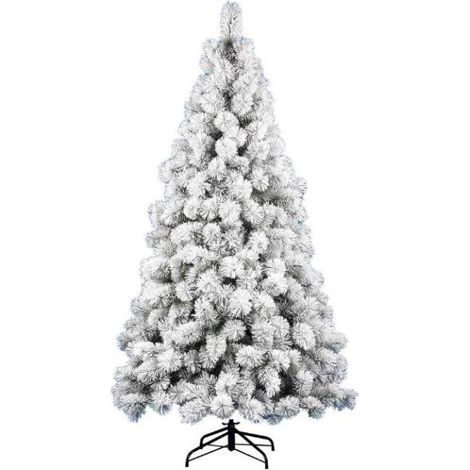 Amicasa Saint Moritz Arbre de Noël 180cm Diamètre enneigé 93cm 312 Branches