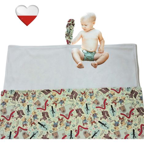 Tapis à langer réutilisable NappiMe Les Trois Petits Cochons (1/5)