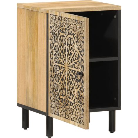 Meubles de Rangement,Armoire de salle de bain 38x33x58 cm bois massif de manguier CFW897684 (1/5)