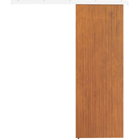 HOMCOM Porta Scorrevole 75x210 cm con Kit, in plastica impermeabile