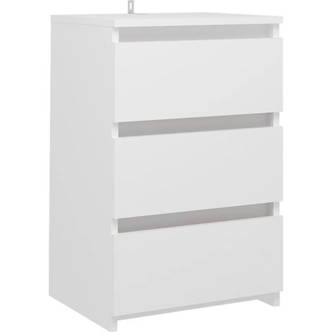 Table de chevet Blanc 40x35x62,5 (1/5)