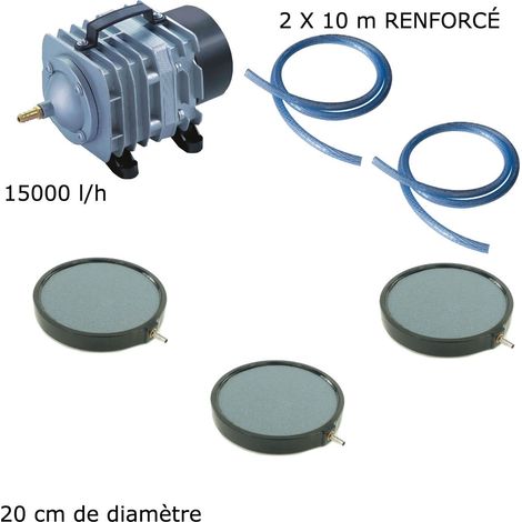 Set Aération Bassin De Jardin 3 Disques 20cm De 25000 à 30000 Litres (1/5)