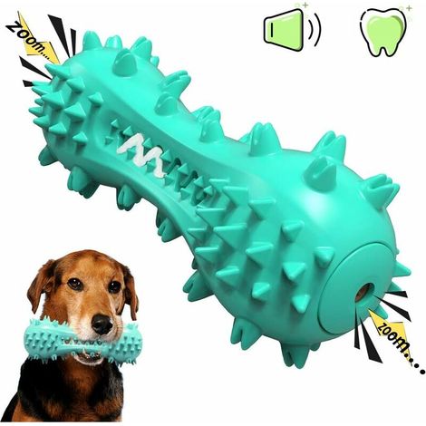 Cleanable Dog Toy, Dog Toothbrush, Solid Rubber Chew Toy for Small and Medium Dogs, Blue (1/5)