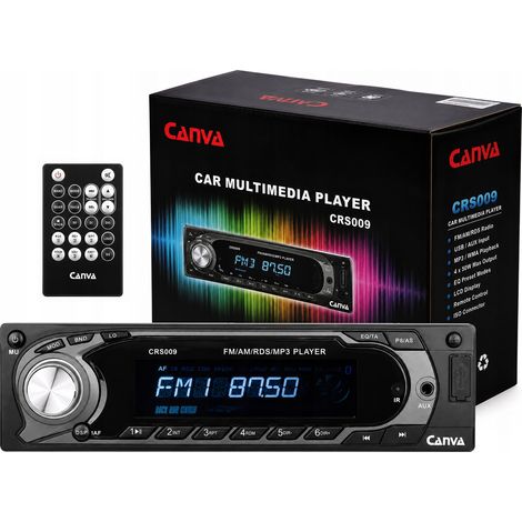 Autoradio Canva CRS-009 1 DIN con USB, SD, AUX, RDS e telecomando, 4x60 W. (1/5)