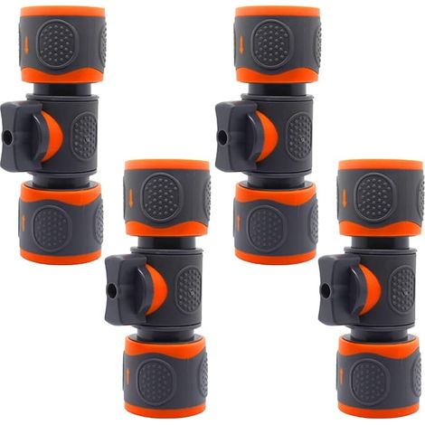 Garden Hose Connector, 1/2 Inch Hose Connector with Regulating Valve, for Family Garden, Car Wash (1/5)