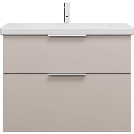 burgbad Eqio lavabo en céramique avec meuble sous-lavabo, largeur