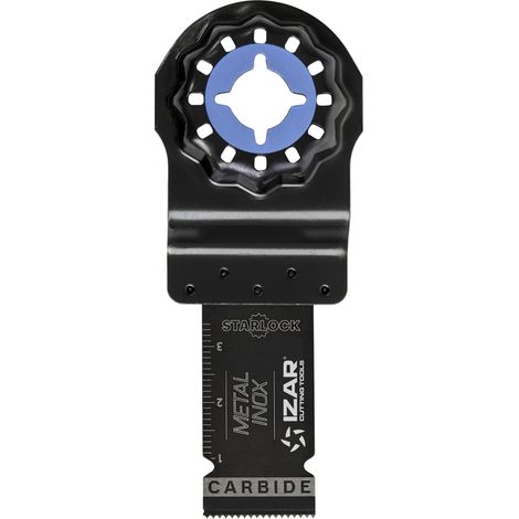 Lame en carbure pour outil multifonction, Spéciale Métal, Inox et Clous 37 x 20 mm - IZAR 69105